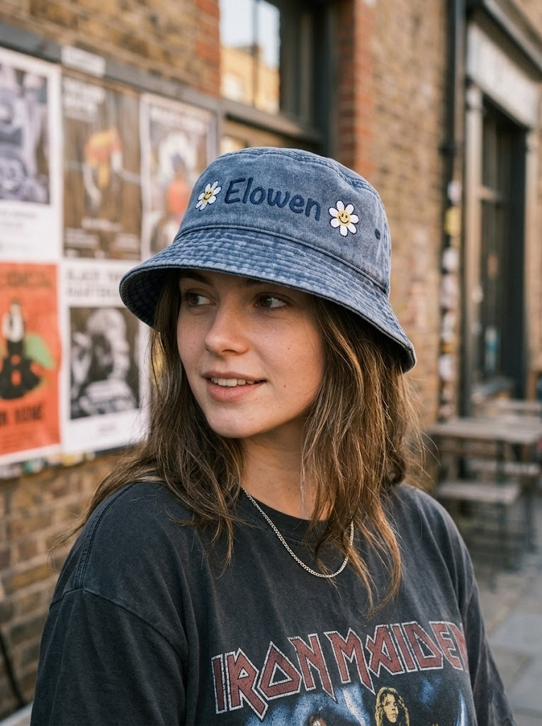 Elowen Embroidered Bucket Hat