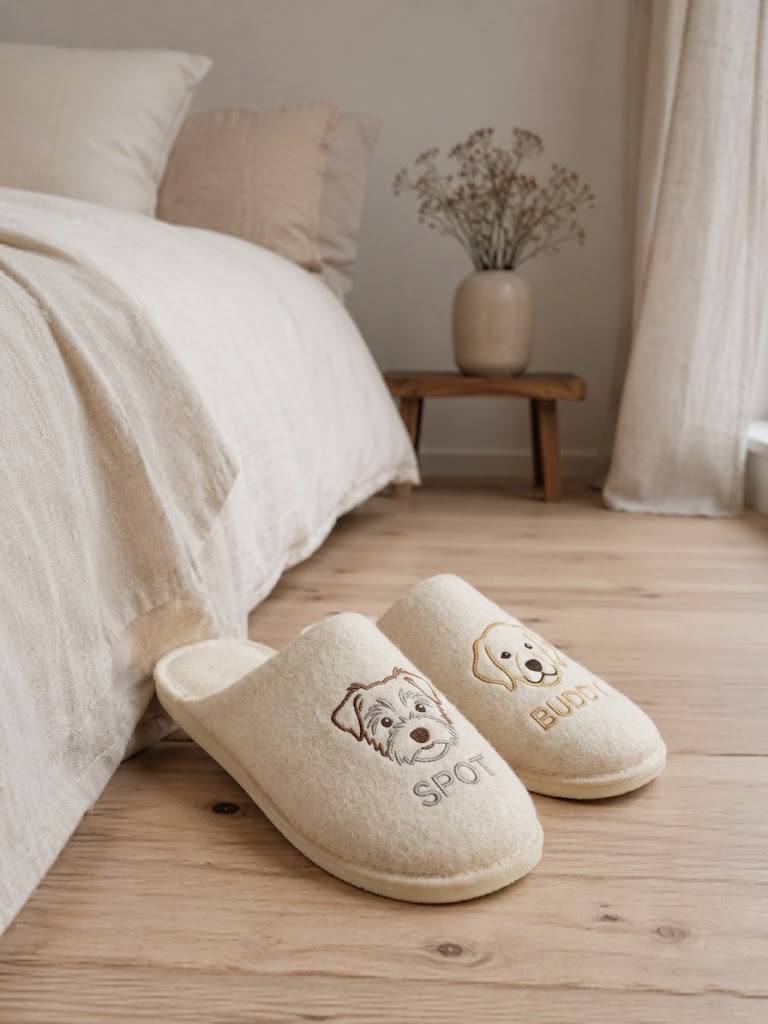 Artisan Embroidered Slippers with Timeless Design