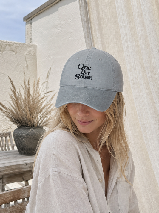 One Day Sober Cap in Soft Grey