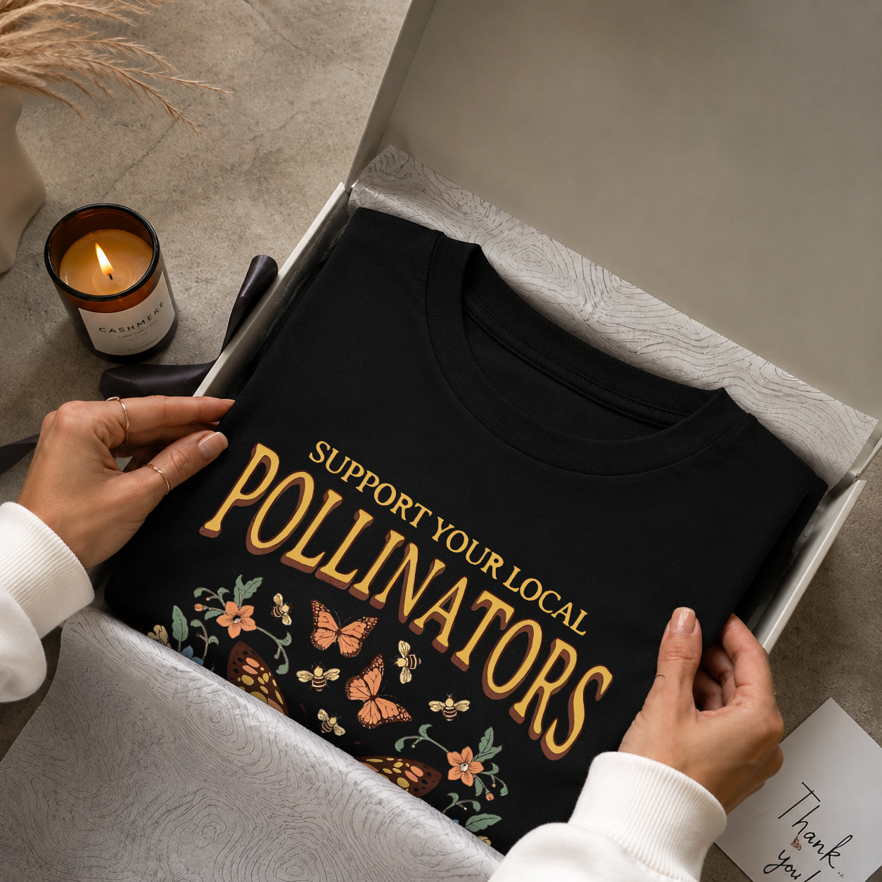 Vintage Butterfly Botanical Graphic Oversized T-Shirt