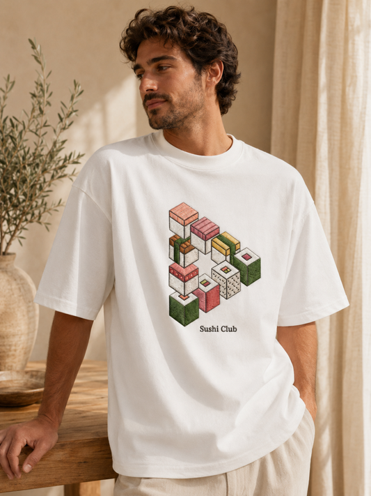 Foodie Casual White Oversized Top
