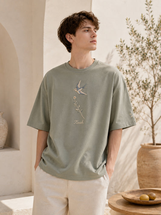 Personalized Botanical Oversized Tee